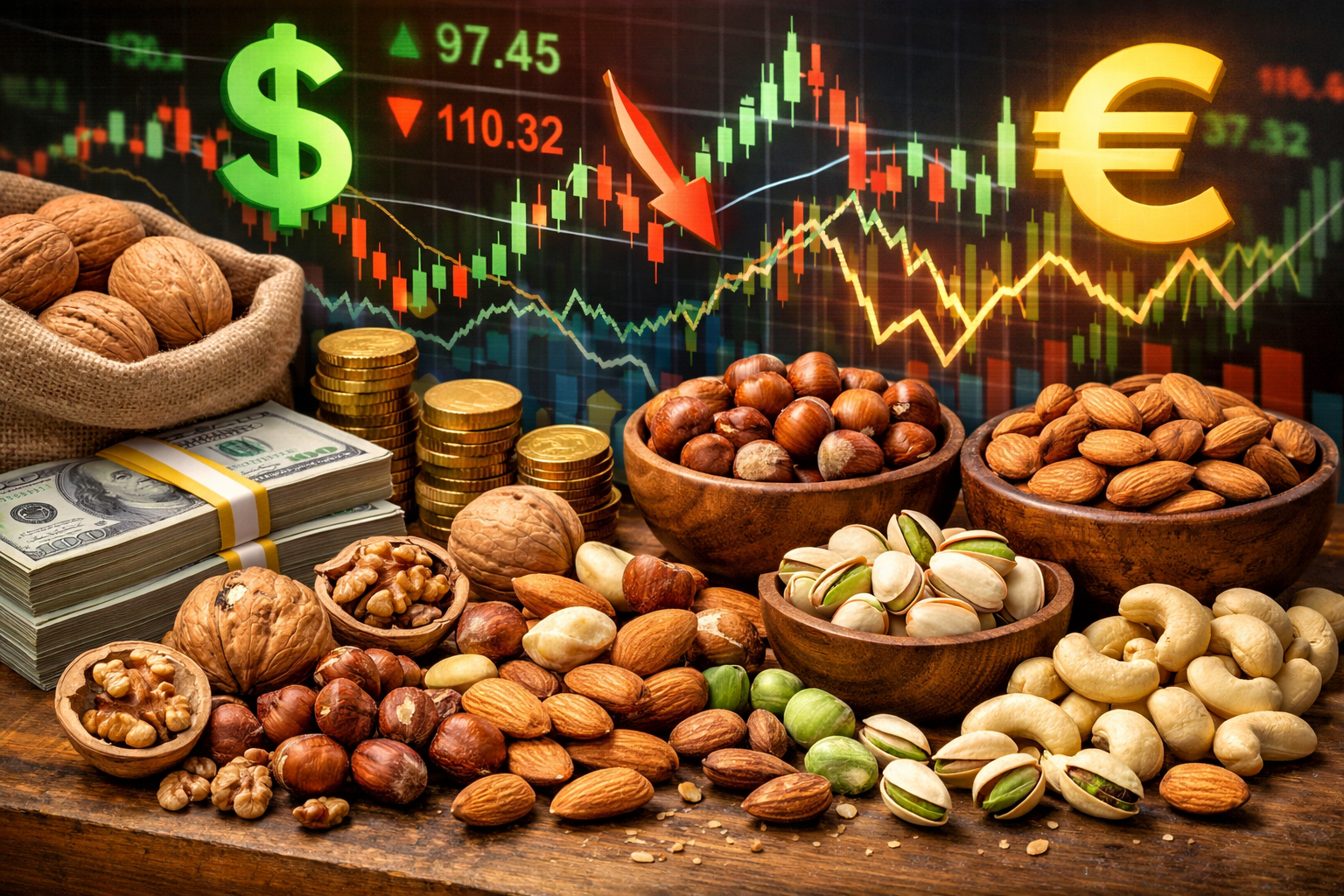 Які горіхи вигідніше закуповувати у період високої волатильності долара